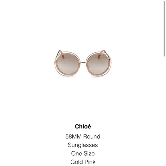 Chloe cream and Gold Sunglasses brand new with box main image 8